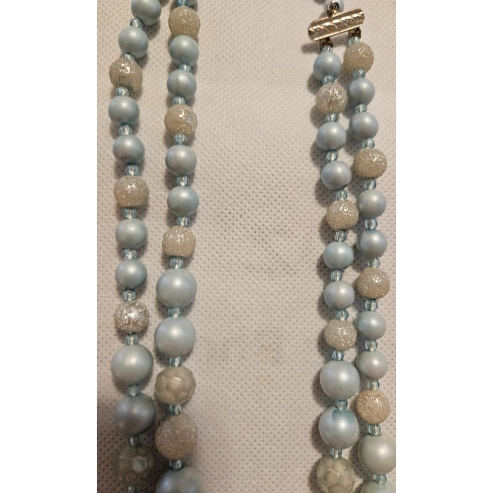 Beaded Necklace Double Strand Statement Costume J… - image 8